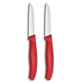 Set de Couteaux à Légumes Victorinox Swiss Classic - 2 Pièces Rouge