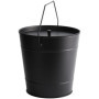 Morsø Seau à Cendres Ignifuge avec Couvercle - Design Élégant Noir Mat - 13 Litres