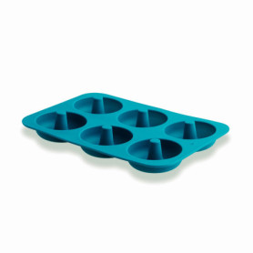 Moule à Beignets en Silicone Platine LACOR - 6 Cavités Antiadhésif