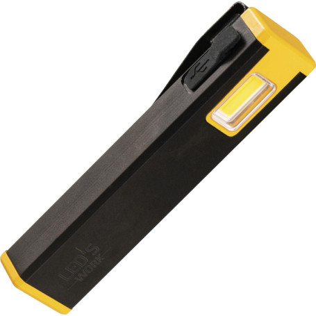 Lampe de travail LED rechargeable 300 lumens avec clip magnétique