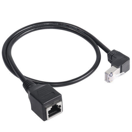 Câble d'extension Ethernet RJ45 90° - GELRHONR Cat 5e 50 cm