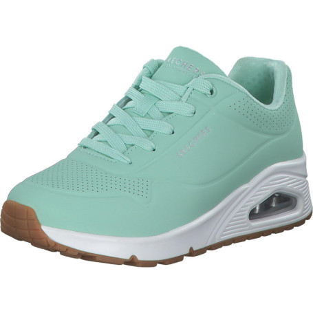 Baskets Skechers Femme UNO Stand on AIR Mint Durabuck