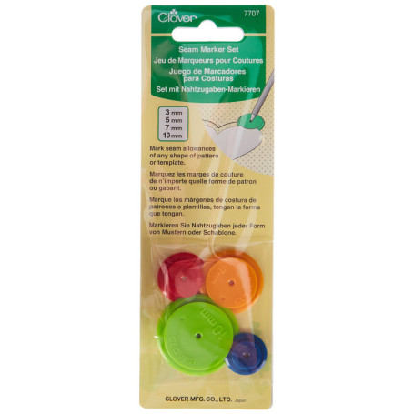 Marqueurs de Couture Colorés en Plastique - Clover
