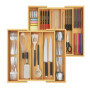 Organisateur de Tiroir en Bambou Avilia avec 5 Compartiments Extensibles