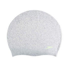 Bonnet de Bain Recyclé Speedo - Gris et Vert Fluo, Taille Unique