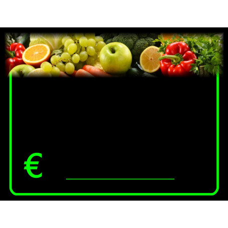 30 Étiquettes Plastifiées pour Fruits et Légumes avec Marqueur Non Toxique