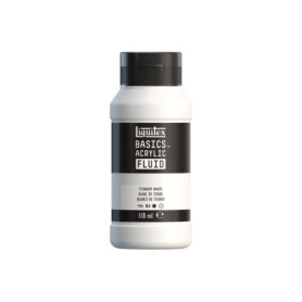 Peinture Acrylique Liquitex Basics Fluid 118 ml - Blanc de Titane