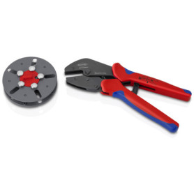 Pince à Sertir KNIPEX MultiCrimp 250 mm avec Porte-Matrices Interchangeables