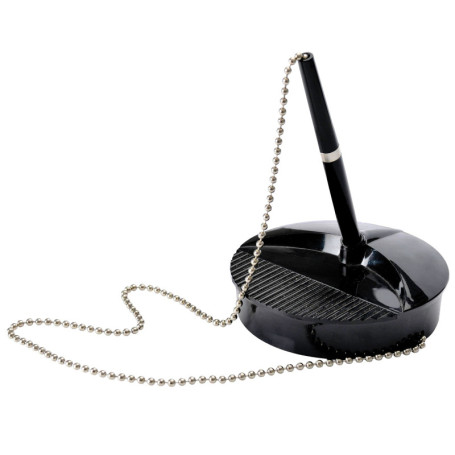 Stylo sur Socle Noir Fellowes avec Chaînette Chromée
