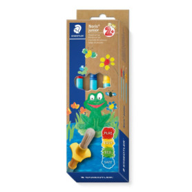 Ensemble de Pinceaux Synthétiques Noris Junior - Couleurs et Tailles Assorties