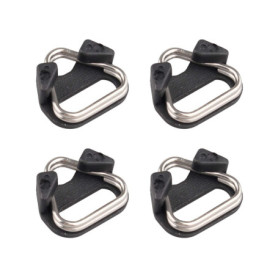 Futheda Lot de 4 Anneaux Triangulaires pour Sangle d'Appareil Photo