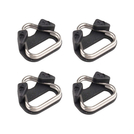 Futheda Lot de 4 Anneaux Triangulaires pour Sangle d'Appareil Photo
