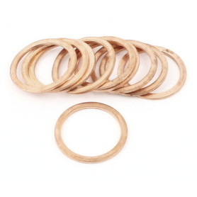 Lot de 10 Rondelles en Cuivre 24mm x 30mm x 1.5mm - uxcell