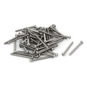 Vis à tête bombée M3 en acier inoxydable 304 - 60 pièces