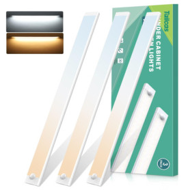 Lot de 3 lampes LED rechargeables pour cuisine avec détecteur de mouvement