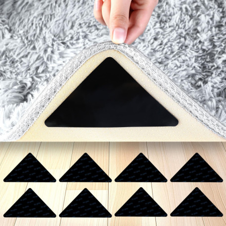 Tapis Antidérapant AiQInu - Lot de 8 Grippers Lavables pour Sols Lisses