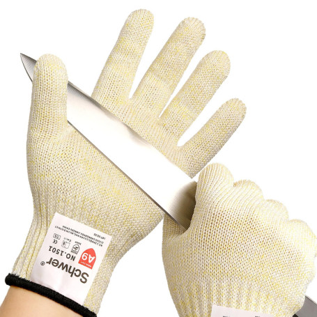 Gants de sécurité Schwer SlicePro PR1501 - Lot de 2 paires résistants aux coupures