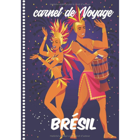 Carnet de Voyage Brésil : Journal Illustré de Bord à Remplir