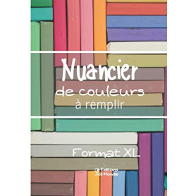Nuancier de Couleurs XL à Remplir - 30 Nuanciers Personnalisables pour Art Thérapie
