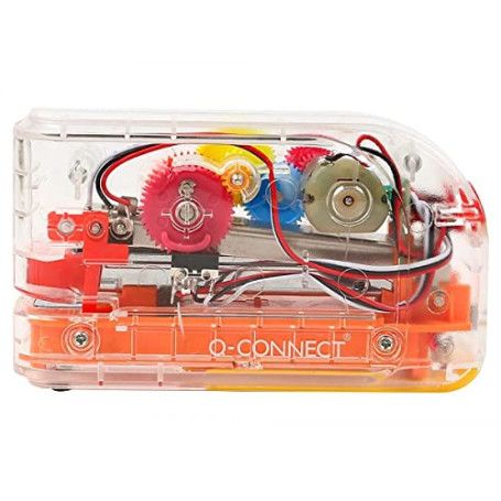 Agrafeuse Électrique Moderne Q-Connect en Plastique Transparent - Capacité 20 Feuilles