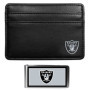 Portefeuille Slim NFL Las Vegas Raiders avec Pince à Billets - Noir