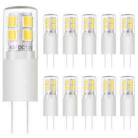 Ampoules LED G4 2W 200LM - Équivalent 15-20W Halogène - Pack de 10