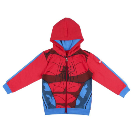 Sweat à Capuche Spiderman pour Garçons - Vêtement Marvel Rouge