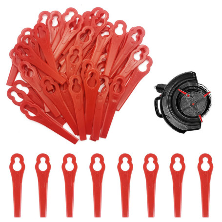 Pack de 50 Lames en Plastique pour Coupe-Bordures XPOOP