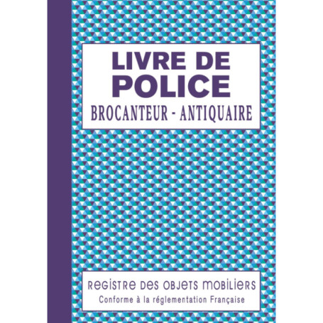 Registre Professionnel pour Brocanteurs et Antiquaires - 120 Pages