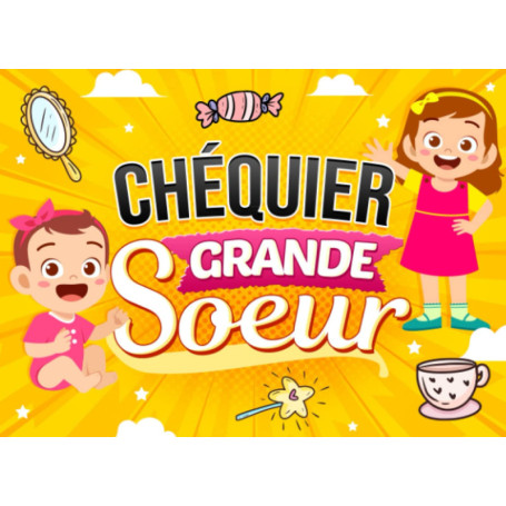 Chéquier Grande Soeur : 19 Bons Humoristiques à Offrir pour une Baby Shower