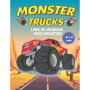 Livre de Coloriage Monster Trucks pour Enfants de 4 à 8 Ans