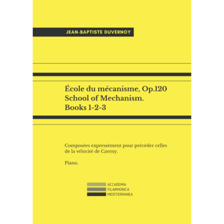 École du Mécanisme, Op. 120 - Études pour Piano de Duvernoy