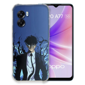 Coque Manga Solo Leveling pour Oppo A77 5G - Protection Optimale en Bleu