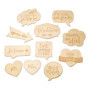Kit de 11 Accessoires en Bois pour Photobooth de Mariage