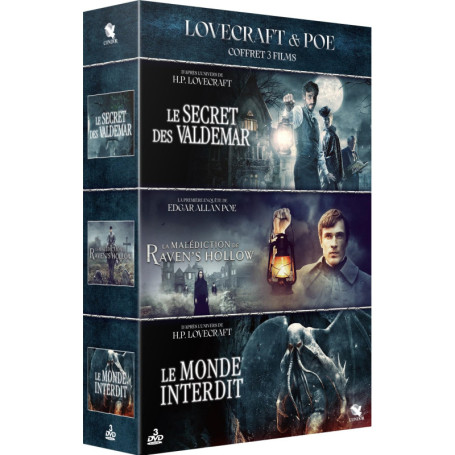 Coffret Lovecraft & Poe : 3 Films d'Horreur Incontournables
