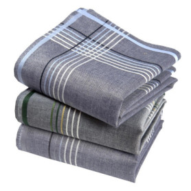 Mouchoirs Premium en Coton Peigné - 3 Pièces 45x45cm - Modèle Exclusif V11919