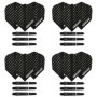 Lot de 4 jeux de tiges et ailettes de fléchettes Dimplex - Harrows