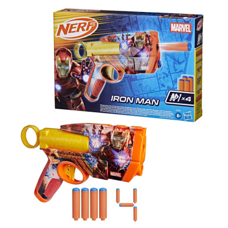 Blaster Nerf Marvel Iron Man avec Fléchettes