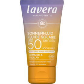 Lavera Fluide Solaire Visage SPF 50 - Protection Minérale Vegan 40 ml