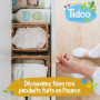 Lingettes Douces à l'Eau Pure TIDOO pour Bébé - 4x58 Lingettes Compostables