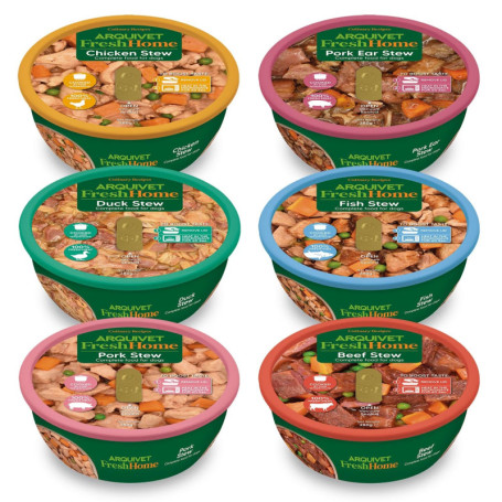 Pack Variété Arquivet - 6 Recettes de Ragoût pour Chien - Nourriture Humide 280g