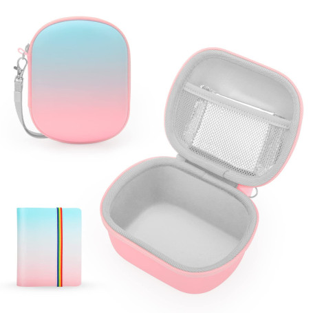 Yinke Étui de Protection pour Appareil Photo Instantané Polaroid Go - Coque Rigide et Album Photo
