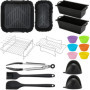 Yuirshion Kit d'Accessoires pour Friteuse à Air Phili Dual Baket 3000 - 23 Pièces