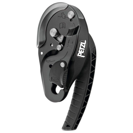 Descendeur Auto-bloquant PETZL I'd L Noir pour Secours Techniques