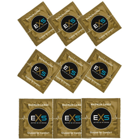 Préservatifs EXS Magnum Extra Large - Boîte de 144 unités