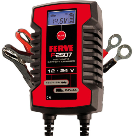 Chargeur Automatique FERVE F-2507 pour Batteries Plomb-Acide 12V