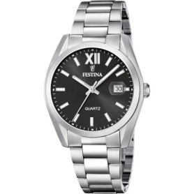 Montre Festina Homme en Acier Inoxydable Argenté avec Calendrier