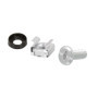 Lot de 50 vis de fixation avec rondelles et écrous pour armoires de serveur 19"