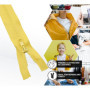 Fermeture Éclair Séparable 60 cm Jaune - Pack de 10 par DOJA Barcelona