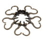 RoserRose Crochets à Vis Vintage en Bronze - 10 Pièces pour Décoration et Rangement